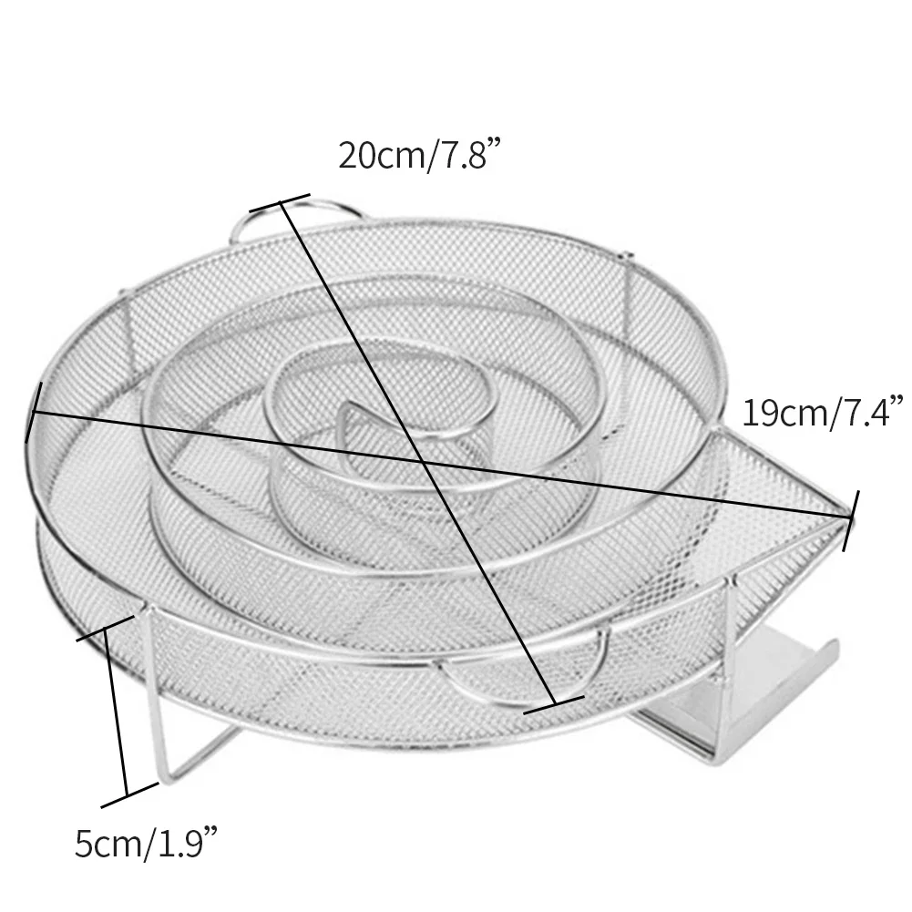 Smoker Plate 304 Stainless Steel Round Square Hexagon Grill Smoker BBQ Outdoor Smoker Net Plate