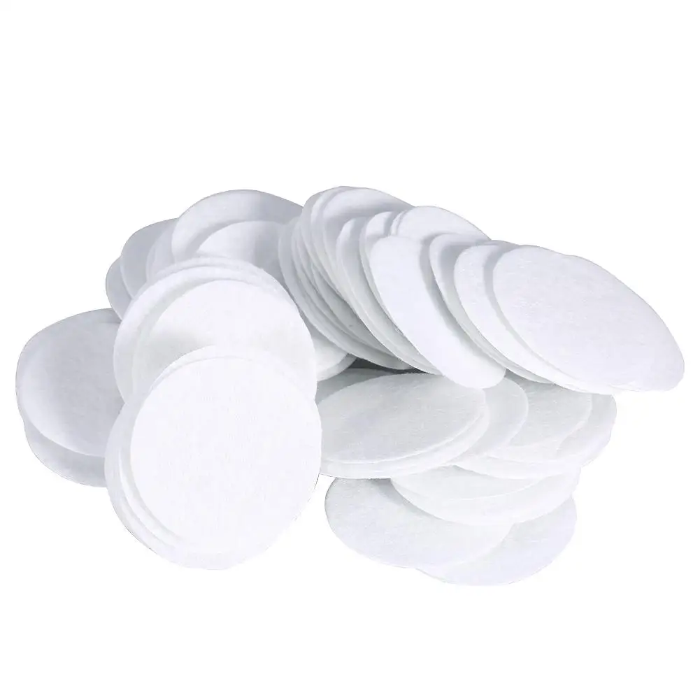 100PCS 10mm Microdermabrasion Cotton Filters: For face Care & Blackhead Removal