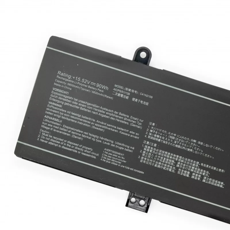 NEW C41N2109 15.52V 5630mAh Laptop Battery For Asus ROG Zephyrus M16 GU604VZ-N4004W STRIX G18 G634 G814JV-N6034W GV601RM 90WH