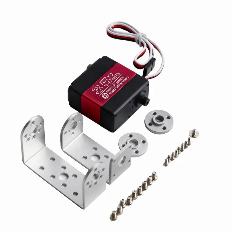 35kg.cm Robot Digitale Servo 4.8-6.8V Hoog Koppel Metal Gear Waterdichte U Beugel 180/270 Graden voor Robotarm Servomotor