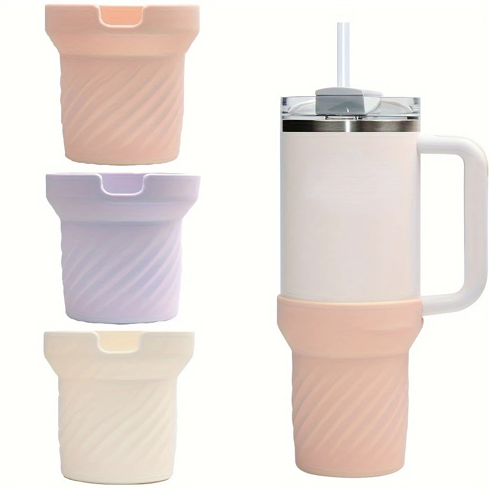 1pc Non-Slip Silicone Cup Base Cover for  40 Oz Tumbler with Handle - Protect Your Cup and Keep it Steady! Yetis tumbler Cup lid