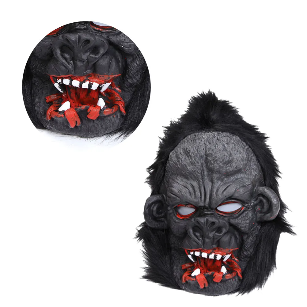 

Masquerade Costume Costume Trick Props Prank Big Ear Gorilla Mask Bloodcurdling Orangutan Mask for Halloween Party