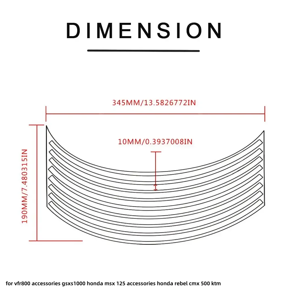 ملصق عجلة عاكس ، شريط شريط ، ملصقات دراجة نارية لـ v800 ، GSXS1000 ، هوندا MSX ، ملحقات الدراجات النارية