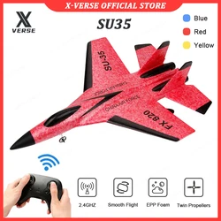 2.4G RC aereo Radio telecomando aereo EPP schiuma aliante regali giocattoli per bambini SU35 giallo rosso blu