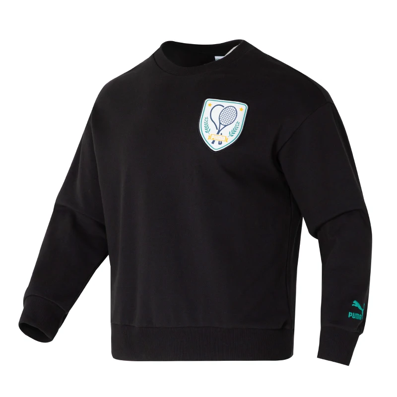 

Puma Men's Team Jp Crew Tr Sportswear Running Fitness Training Top Plaid Casual Round Neck Pullover Fashion Sweatshirt 625802-01
