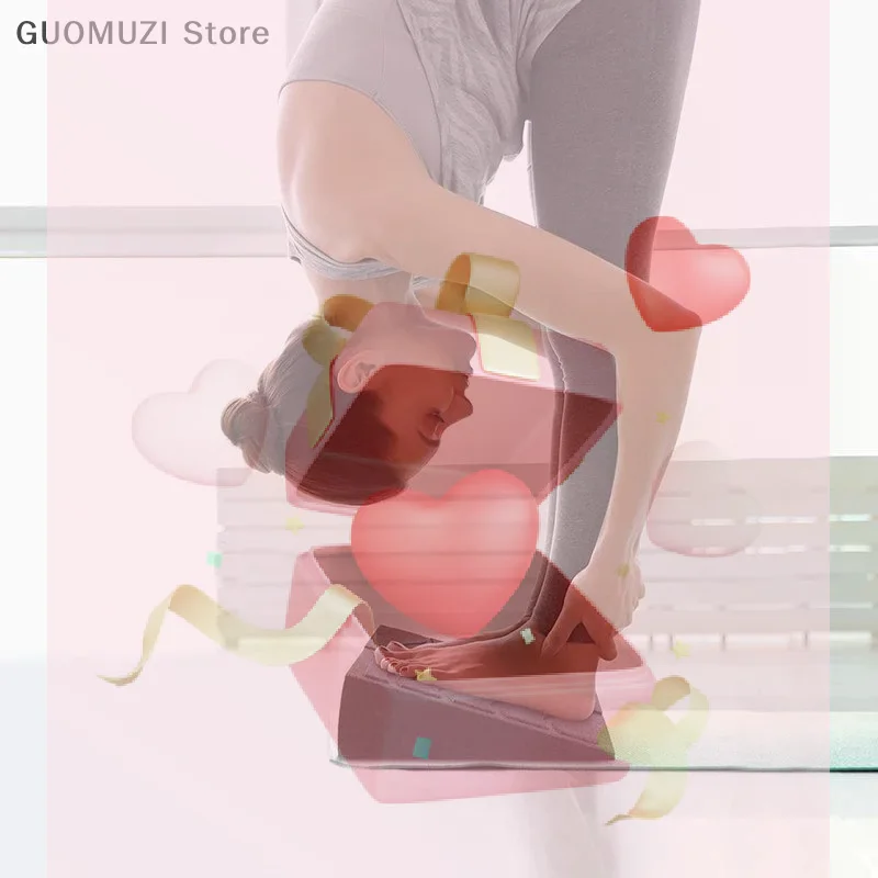 

3 шт., носилки для ног, клин для приседаний, пенопластовая наклонная доска для приседаний, поднятие икры, блок, клиновое оборудование для йоги, прочный, простая установка