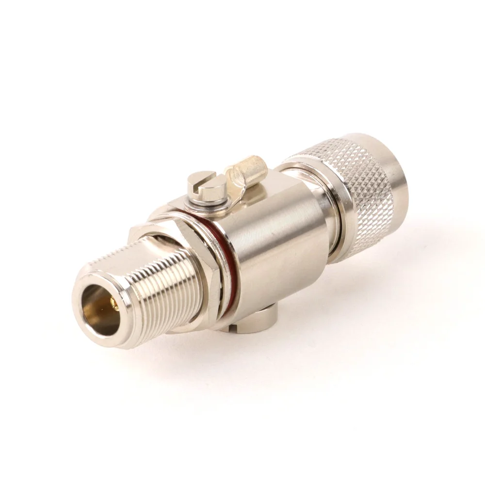 N-type 6GHZ Lightning Arrester N-JK Coaxial Anti-Lightning Antenna Communication RF Coaxial Connector for HAM CB Radio WLAN
