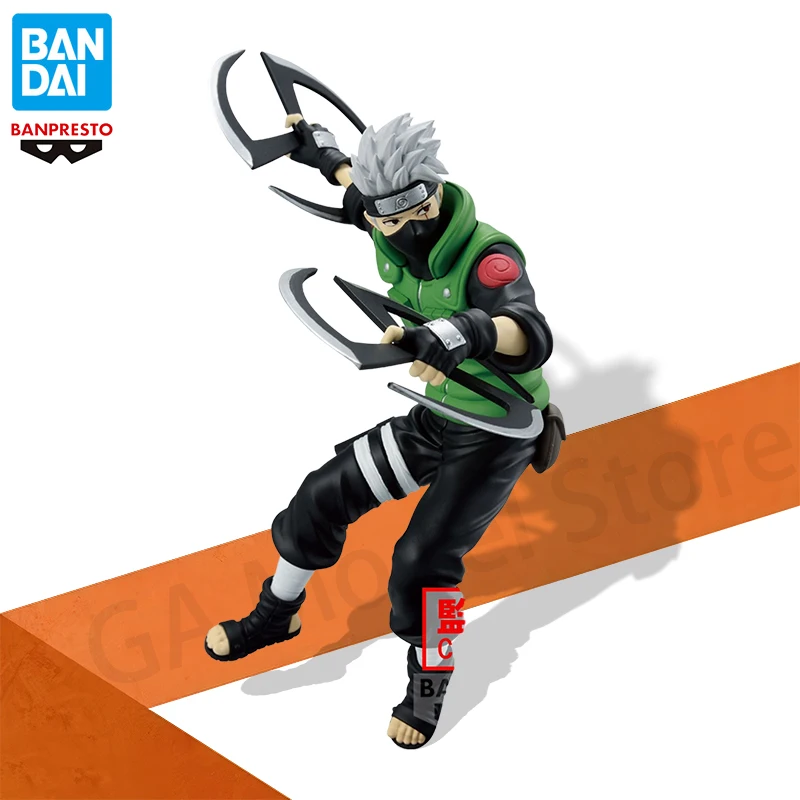 

In Stock Bandai Original Anime NARUTO Hatake Kakashi NARUTOP99 PVC Anime Action Figure Collection Model Toy Ornaments Gift