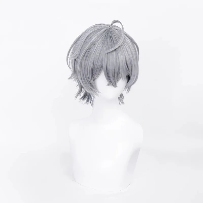 Zeroscape Zero Male Lead Zhe Cosplay Wig Rope Zhe Cosplay Prop Gray Hair Fluffy Wig