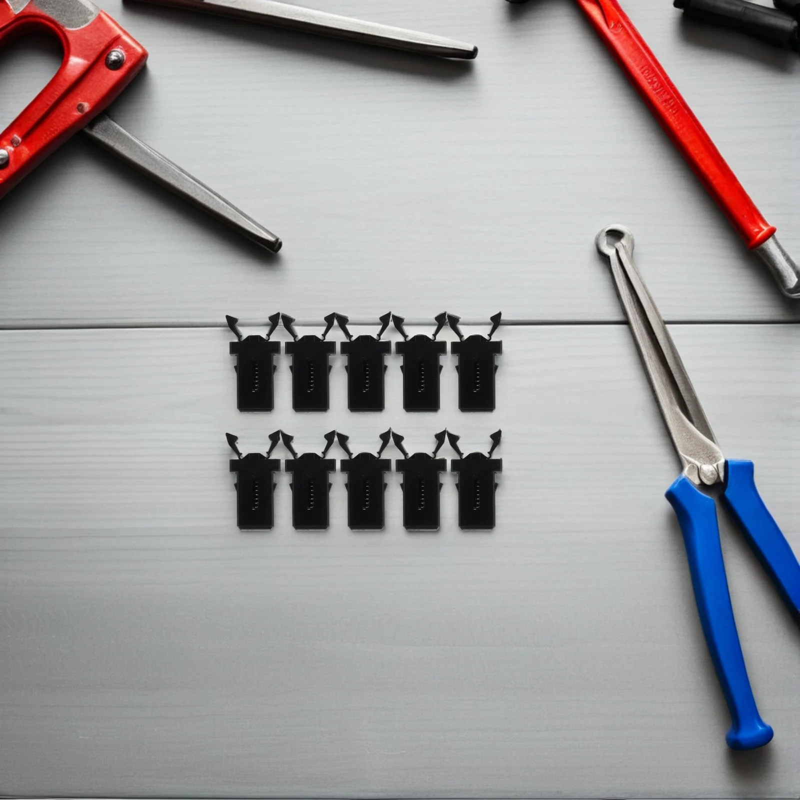 

10Pcs Plastic Press Latch Buckles Garbage Can Lock Replacement Buckles for Trash Bin Repair and Convenience Trash Can Latch