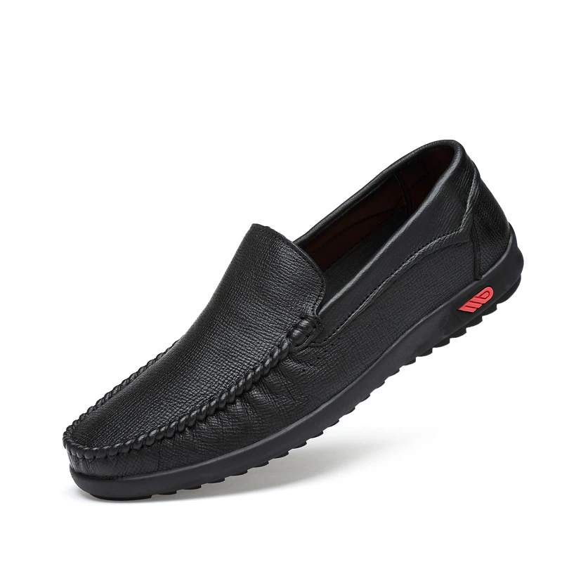 

man Genuine Leather shoes Men Casual Shoes Mens Black Shoes New Hot Men Flats Shoe Fashion New Brand Casual Shoe