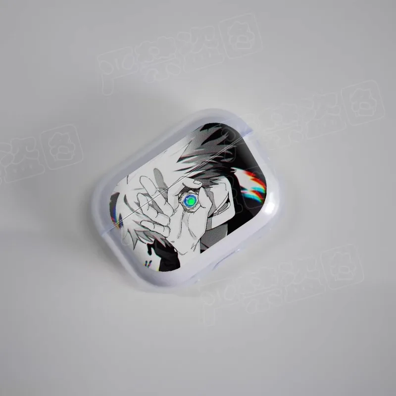 Anime Jujutsu Kaisen Soft Airpods Case for Airpod Pro2 AirPods 3 2 1 Pro Black Wireless Bluetooth Earphone Box Manga Cover Coque