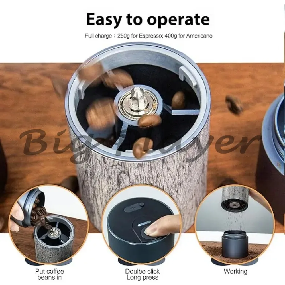 

Home Commercial Mini Electric Coffee Grinder USB Rechargeable Electric