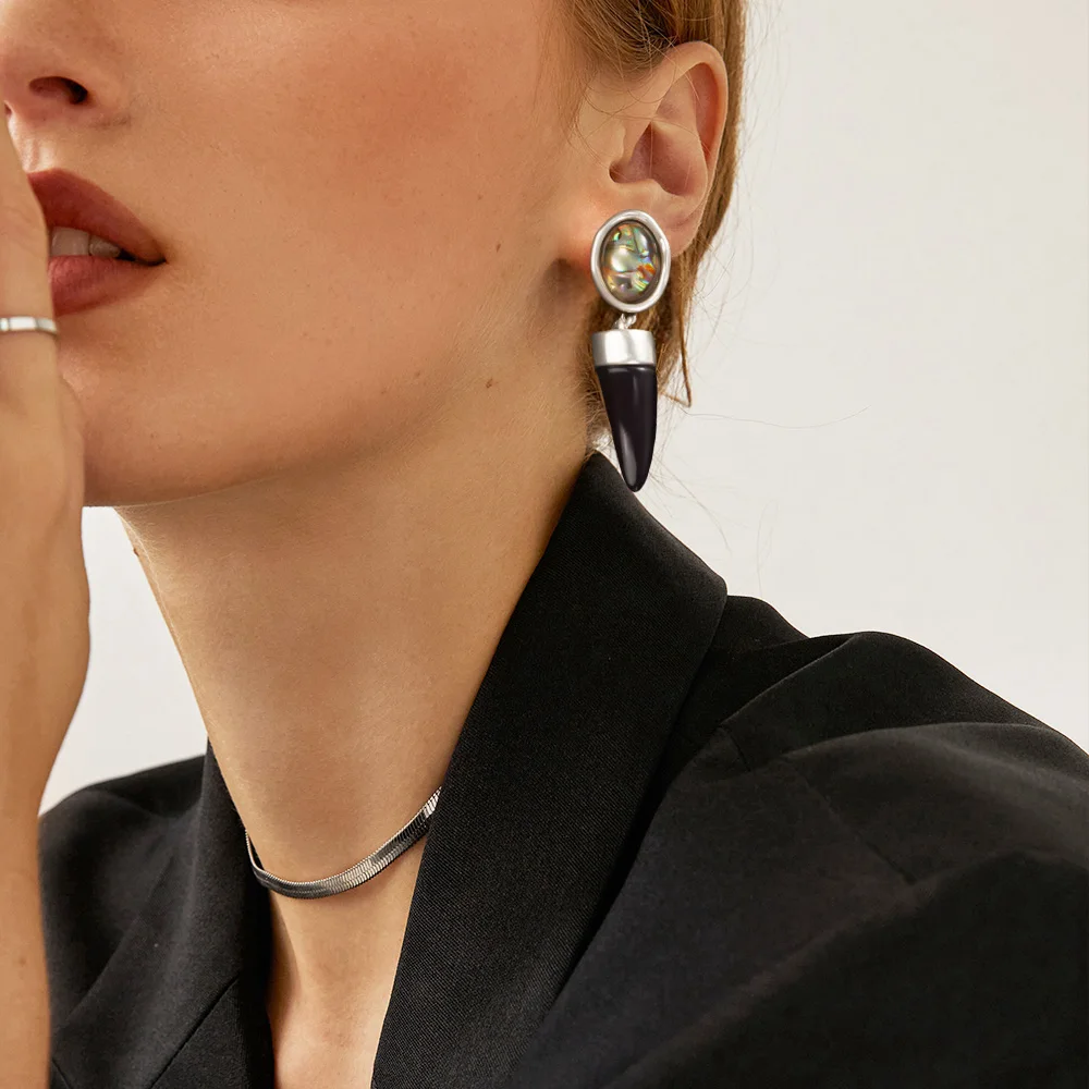 

Animal Keratin Earrings Fine Earrings Fashion Accessories Colorful Choice Temperament Woman Birthday Gift