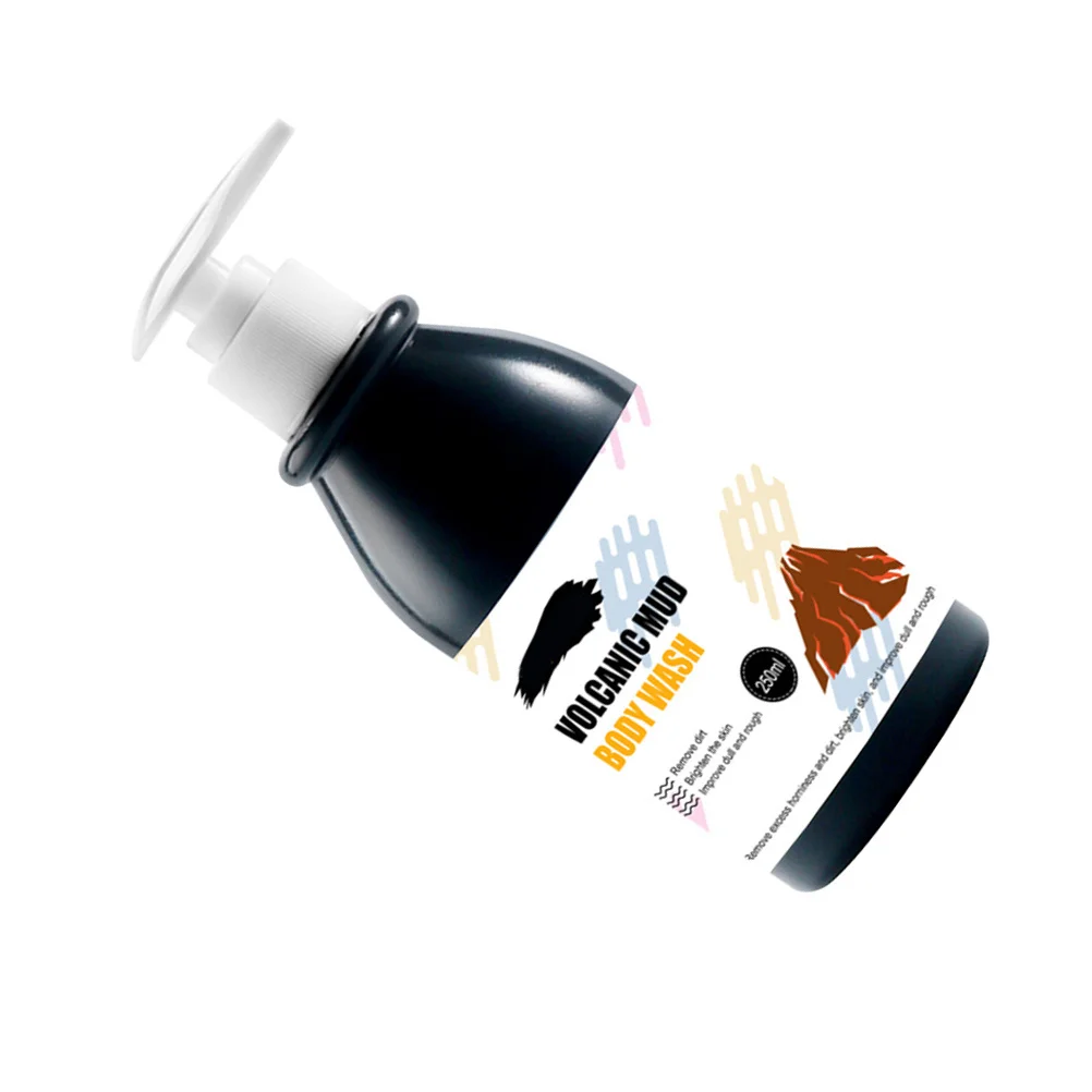 1 قطعة جل الاستحمام الطيني البركاني 250 مللي آمن صديق للبيئة تبييض التقشير الجسم غسل التطهير العميق كريم حمام للمنزل فندق #4