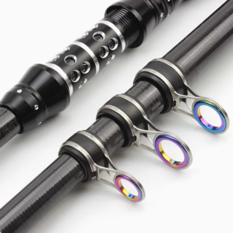 Caña telescópica de carbono mini – Sección corta para pesca marítima - imagen 2