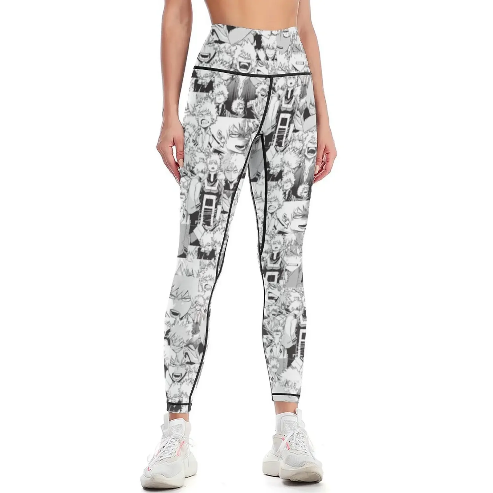 

Bakugo Katsuki Collage Leggings harem pants workout shorts sportswear gym sport set Womens Leggings