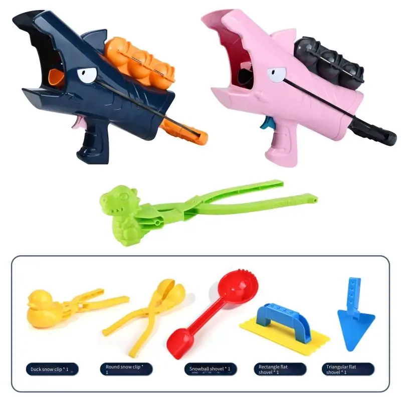 قاذفة كرة الثلج القرش الشهيرة عبر الحدود مناسبة للأطفال مناسبة للهدايا للأولاد ألعاب خارجية في موسم الثلج