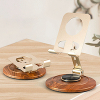 360 Rotate Aluminum Alloy Tablet Holders Adjustable Folding Lazy Desktop Live Desk Holder Mobile Phone Stand Mount