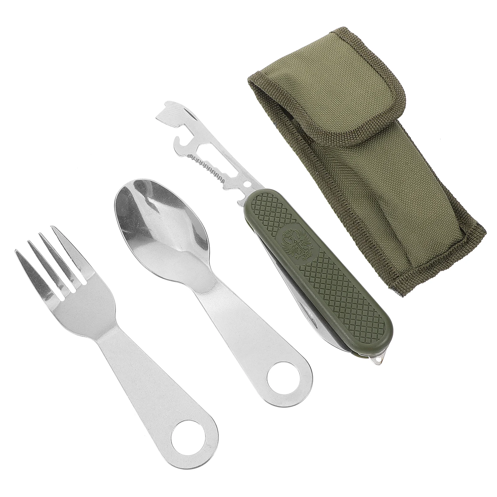 

Camping Utensils Flatware Spoon Fork Kit Stainless Steel Household Tableware Dinnerware