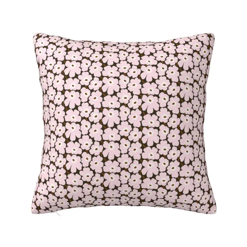 Custom Little Poppy Print Throw Pillow Covers Fashion Modern Style Cushions Cover for Sofa Square Pillowcase