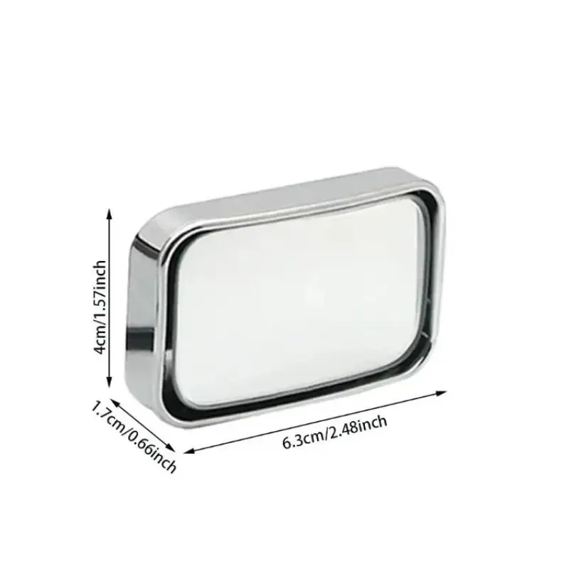 2 Pcs 360° Swivel Car Blind Spot Mirror HD Wide Angle Adjustable Rear View Mirror for Reverse Parking Help