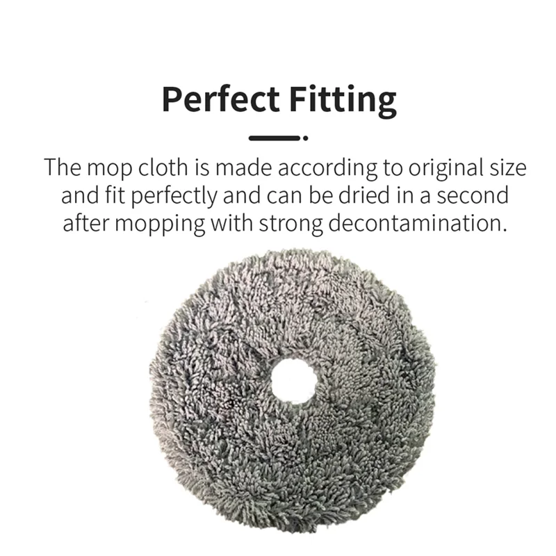 A17G 6 ชิ้นผ้าซับล้างทําความสะอาดได้สําหรับ UWANT U200 เครื่องดูดฝุ่นหุ่นยนต์อะไหล่ทดแทน