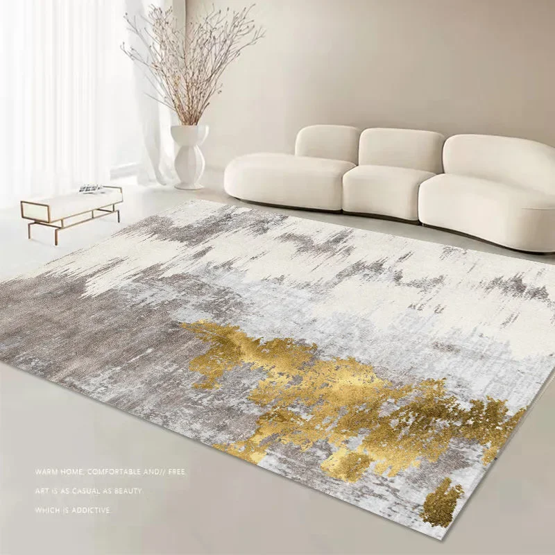VIKAMA Tappeti moderni di lusso per soggiorno Tappeto soffice per camera da letto di grandi dimensioni Tappetino per decorazioni per la casa Tappeto morbido per camera da letto in peluche