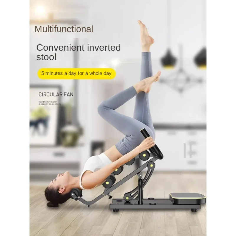 Inversion Table Home Magic Device Yoga Inverted Stool Stretch Inverted Hanging Machine Aid Inverted Chair Small Fitness