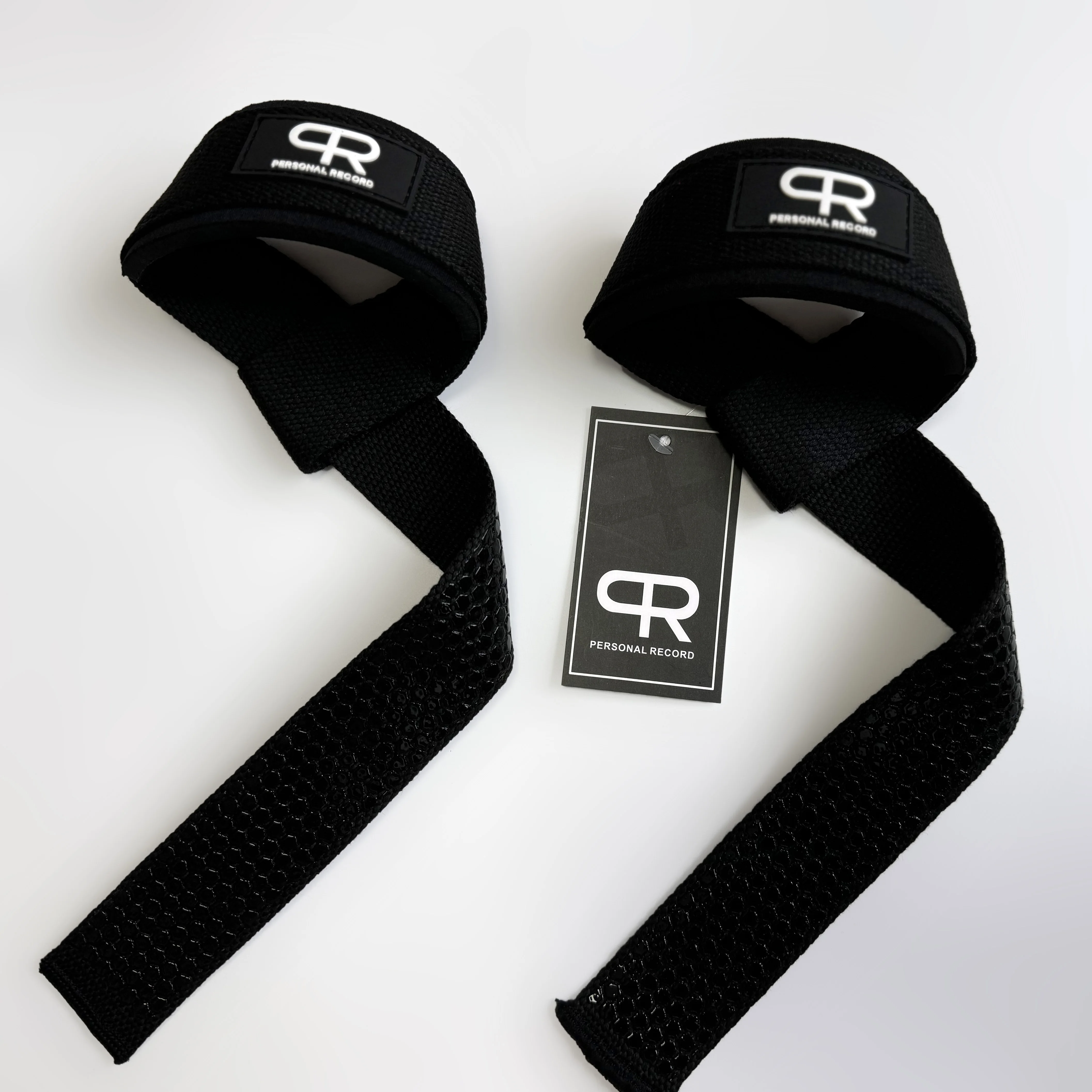 

PR Wrist Wraps 1 Pair Non-slip Personal Record Fitness Wrist Support Gym Strength Training Deadlifts Straps Pull Up Hand Band