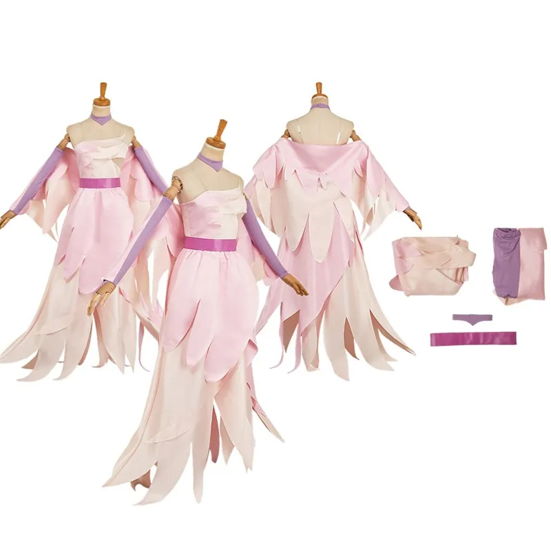 

Velvette Cosplay Costume Cartoon Hotel Fantasia 2025 Women Dress Gloves Belt Necklace Outfits Halloween Carnival Party Suit