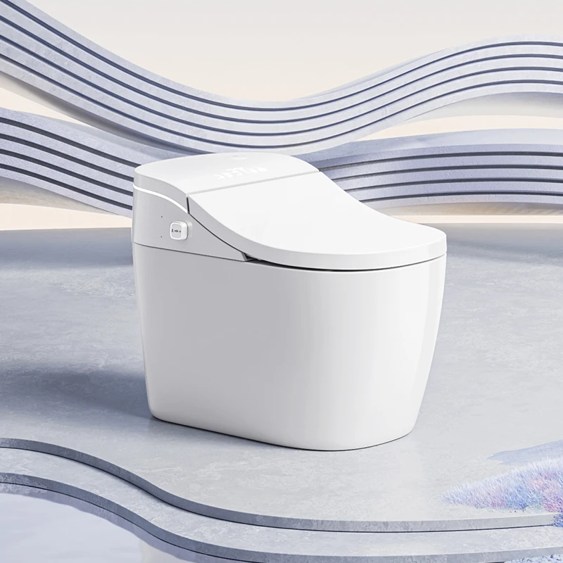 for High Quality Intelligent Floor Mounted Luxury Bathroom Sets One Piece Bidet Automatic Flush Minimalist Japanese Smart Toilet