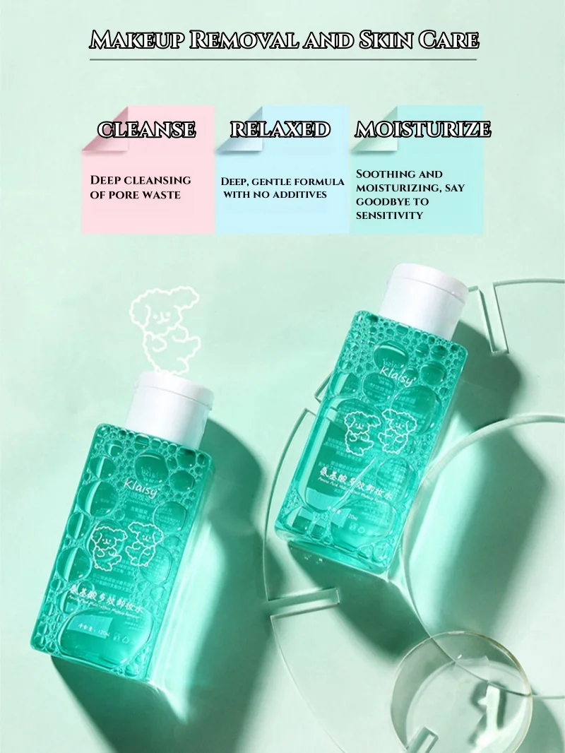 klaisy Aminm Acid Multi-effect Makeup Remover Easily removes makeup and is gentle, non-irritating and non-allergenic.