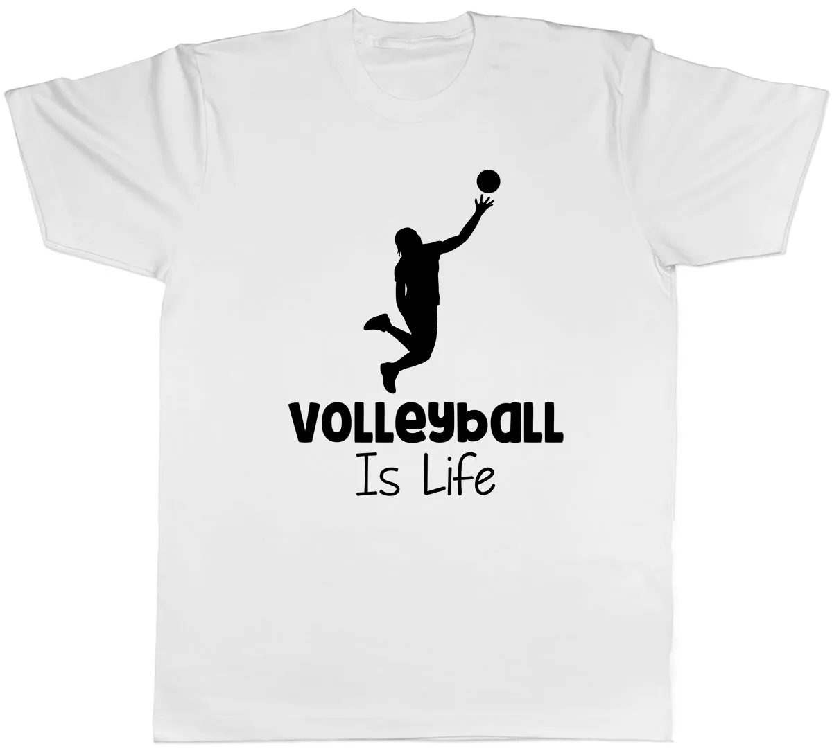 Volleyball Life Mens Unisex T-Shirt  Volleyball Beautiful Life Sports T-shirt Minimalist trendy printed T-Shirt