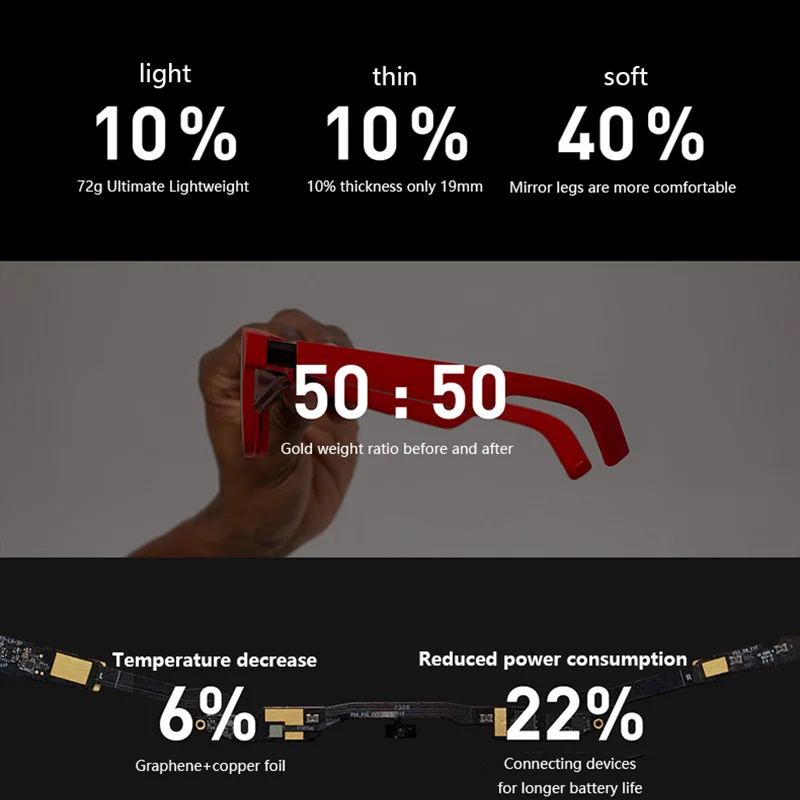 نظارات XREAL Air 2 Nreal Air 2 الذكية AR شاشة Micro-OLED 120 هرتز فرشاة عالية 72 جرام خفيفة للغاية ودقة ألوان احترافية