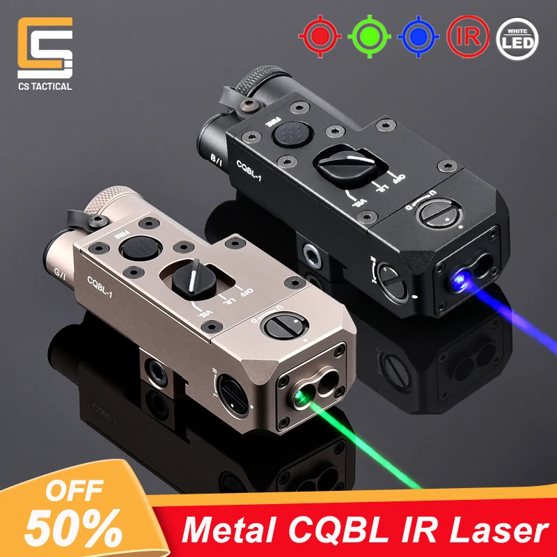 WADSN Metal CQBL-1 IR Pointer Red Green Laser Dot Sight Airsoft Hunting Weapon Light Accessories Dual Function Pressure Switch