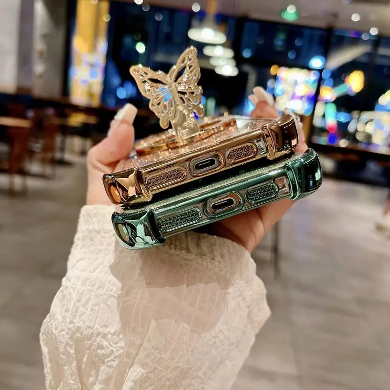 حبة حزام الحبل بريق الحظ فراشة حامل هاتف حافظة لهاتف هواوي هونور 9X برو 60 70 80 90 100 200 300 برو الترا Y9s