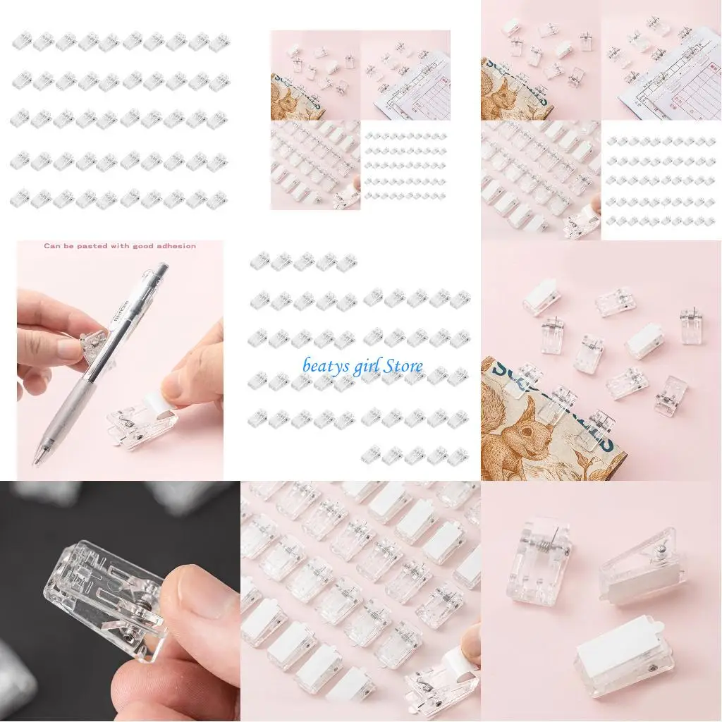 

C7AB 50 шт. прозрачный гобелен-вешалка настенный зажим для заметок фото холст картина фото украшение стены