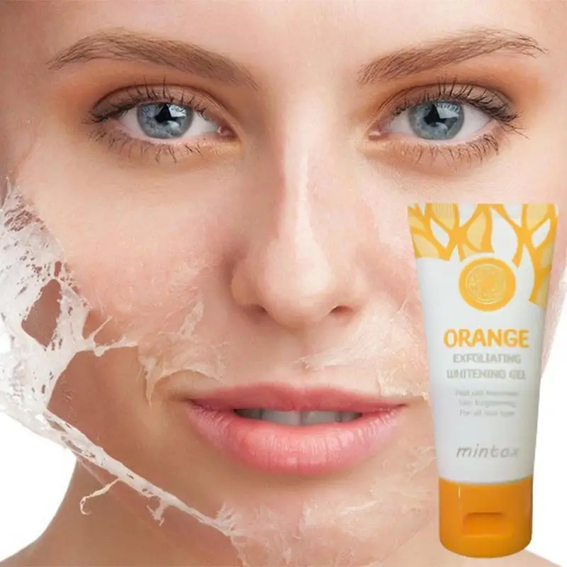 1pc Peeling Gel For Face Orange Brightening Gel Dead Skin Remover For Face Gently Exfoliator All Skin Types Body Moisturizer