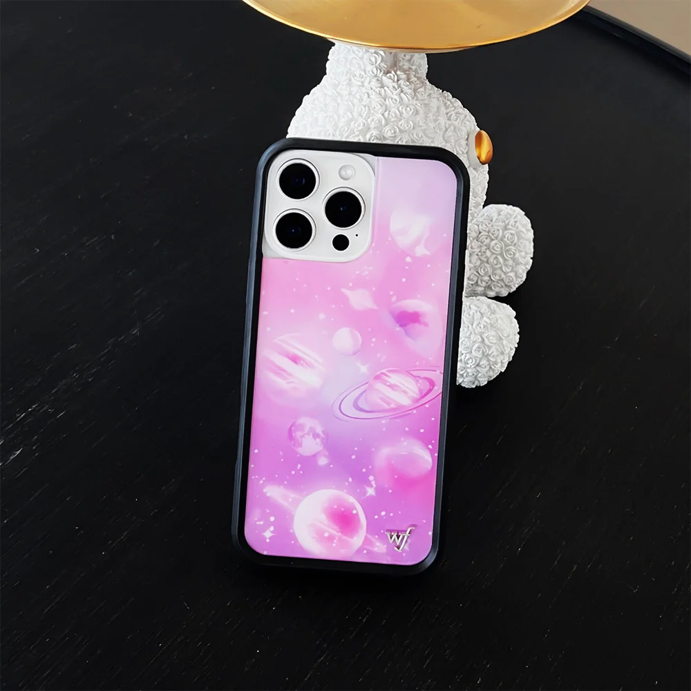 Luxury Wildflower 3D star cherry leopard love Phone Case for iPhone 16 15 14 13 12 Pro Max 14 15 Pro 16 Plus Cover