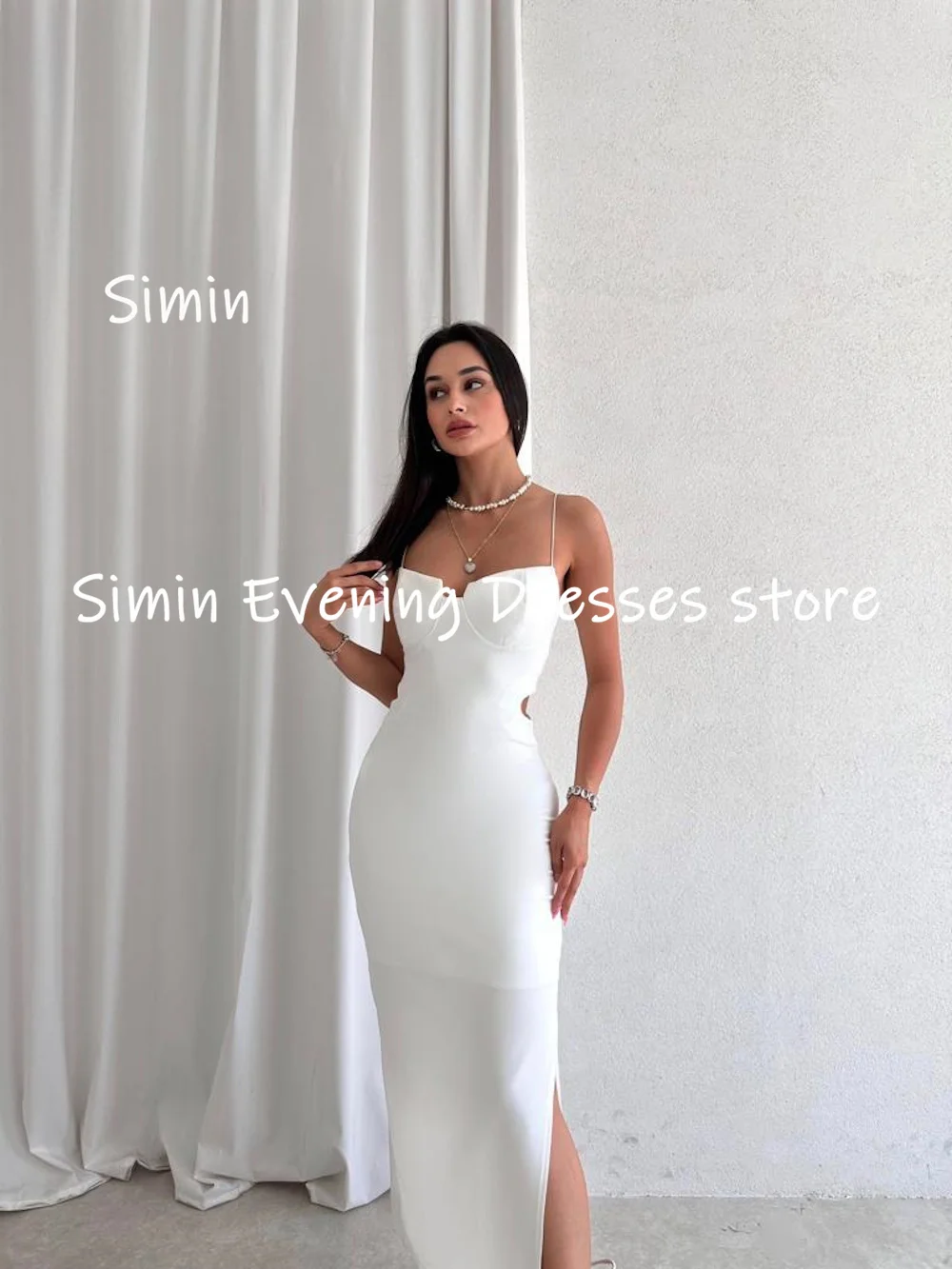 Simin Satin Mermaid Sweetheart Popular Formal Prom Gown Ankle-length Evening Elegant Party dresses for women 2023