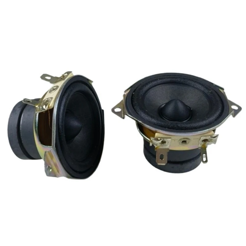 SOTAMIA 2 Stück 2 Zoll Vollfrequenz-Schräglautsprecher 52 mm 4 Ohm 15 W Stoffkante Dual Magnetic Audio Hifi Lautsprecher für JBL Lautsprecher