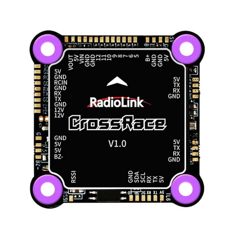 

Radiolink CrossRace Flight Controller 12 Channels Output OSD Integrated Built-in Dual BEC FC For RC FPV Drones