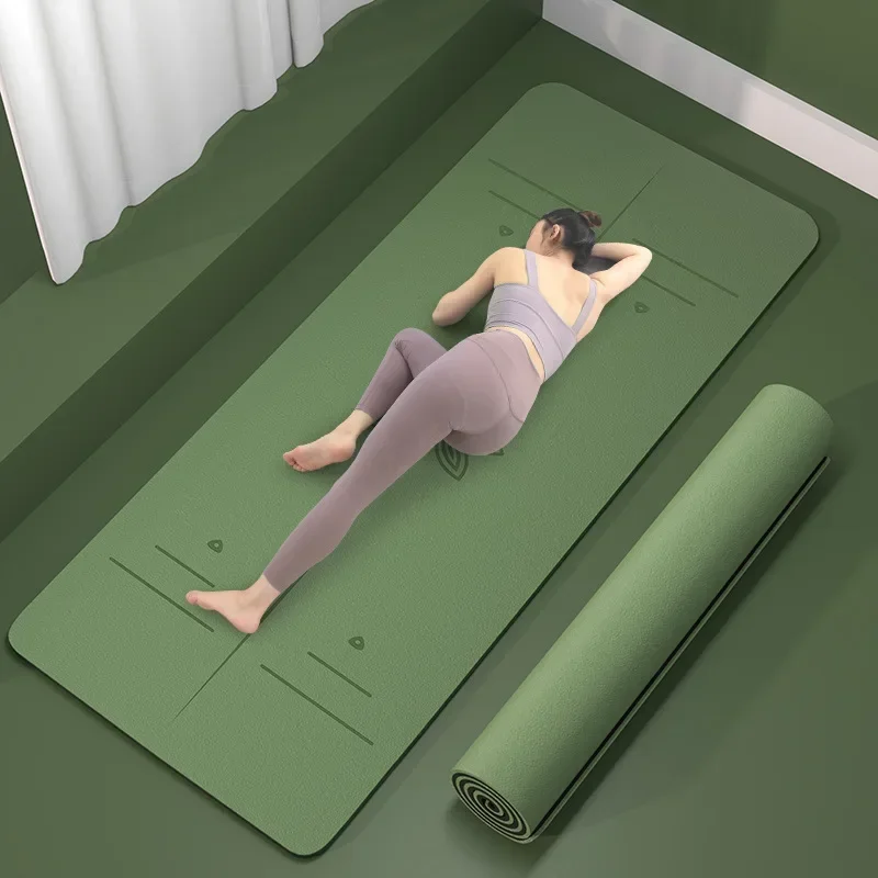 

Новый специальный коврик для йоги для танцев и фитнеса, утолщенный бытовой напольный коврик 0,5 см, нескользящий, противоударный и бесшумный