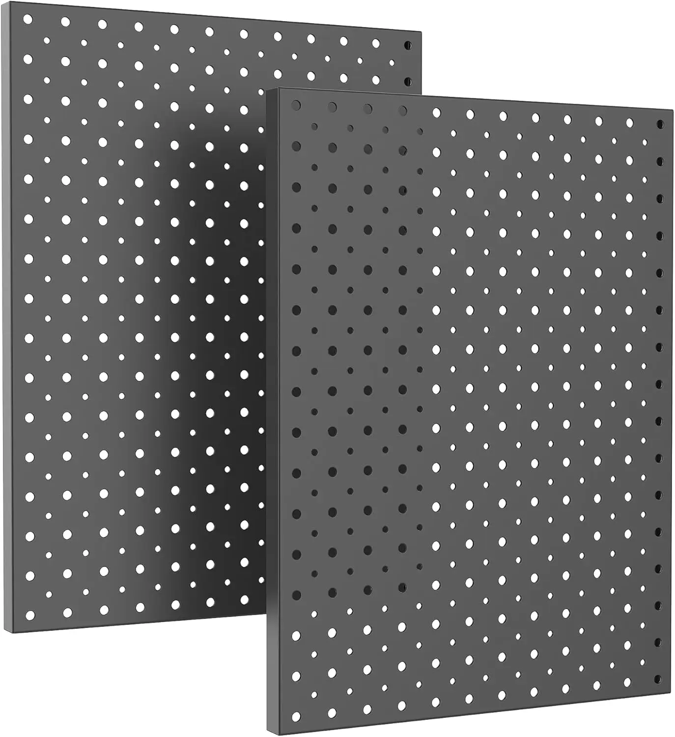 

Black Metal Pegboard Panels 12x16, 2-Pack for Garage Tool Storage & Wall Organization