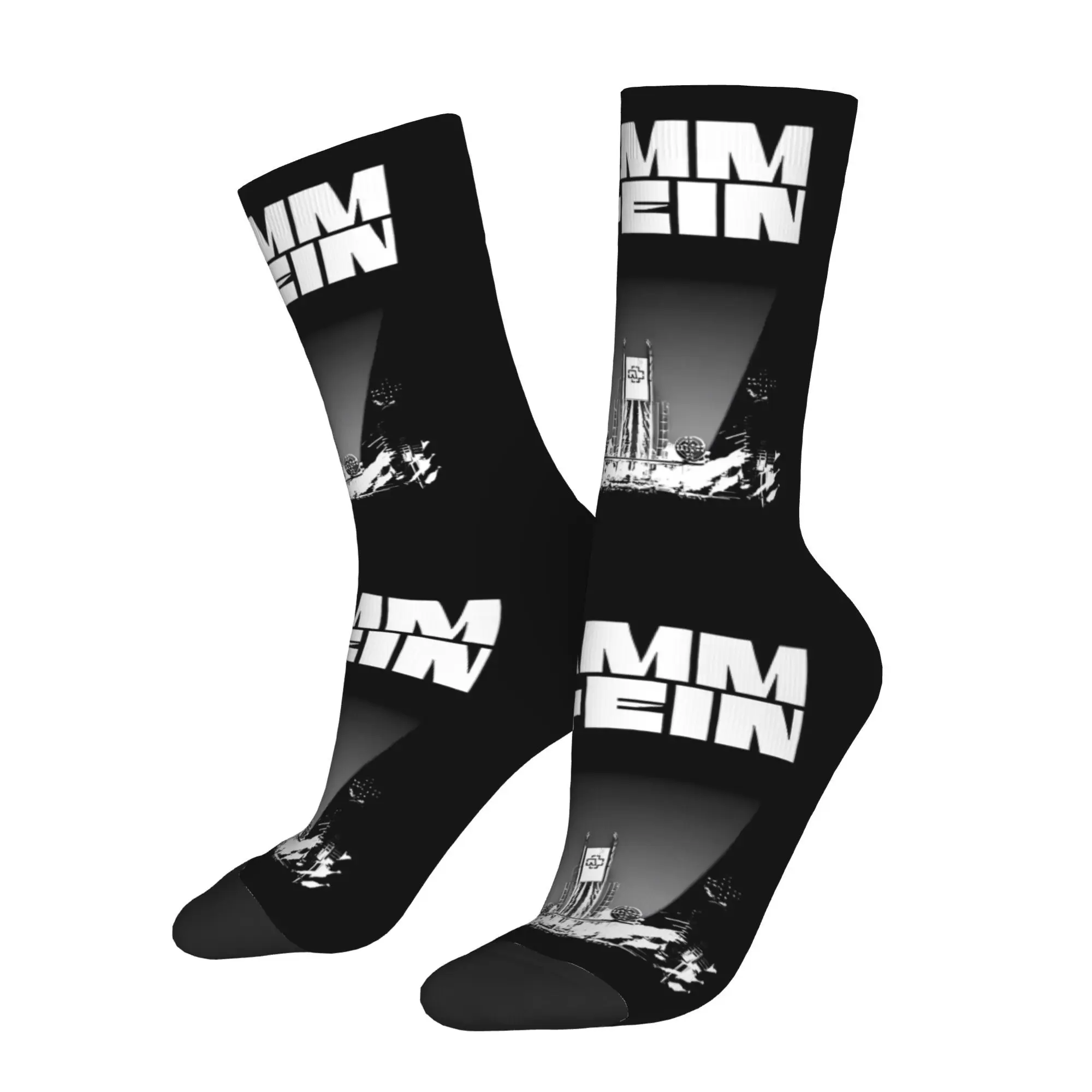 

Happy Men's Socks Germany Music Rock Band Vintage Street Style Casual Crew Sock Gift Pattern Printed