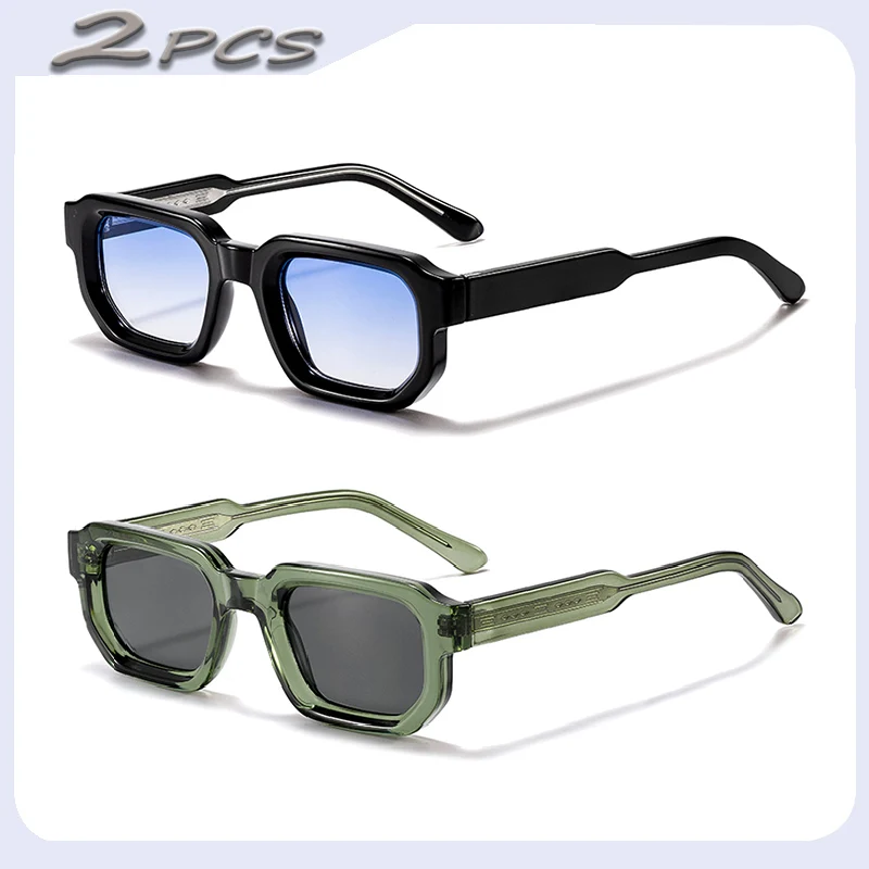 1/2/3 Stück HBK Großhandel Vintage Polygon-Sonnenbrillen für Herren Kleiner Rahmen Verlaufsgläser Sonnenbrillen für Sommer Outdoor Strand Party – Detail 11