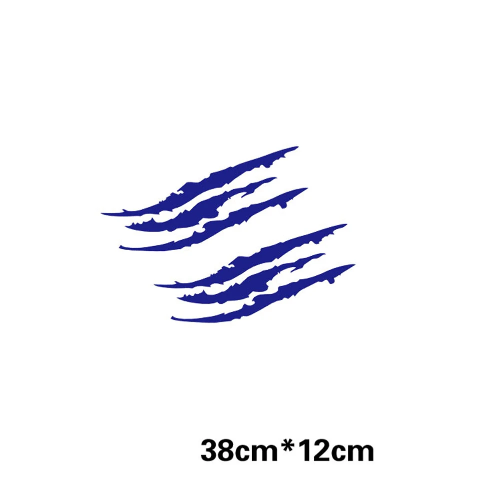 6PCS REFLECTIVE CAR HEADLIGHT STICKERS Scratch Stripe Claw Vinyl Decal Black/White/Red/Blue/Yellow Accessories