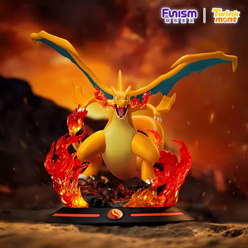 

In Stock Original Funism x Pokémon Sparkling Moment Serise Charizard Y-Mega Evolution Figure Model Trendy Toy Surprise Toy Model