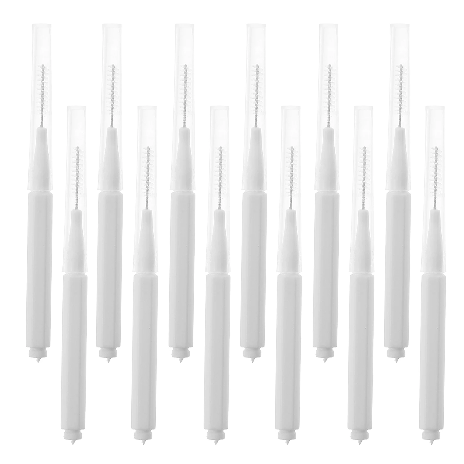 

12 Pcs Toothbrush Cleaner Set Effective Hygiene Tools Gap Brushes Bottle Cleaners Plastic Braces al Care Dental Cleaning